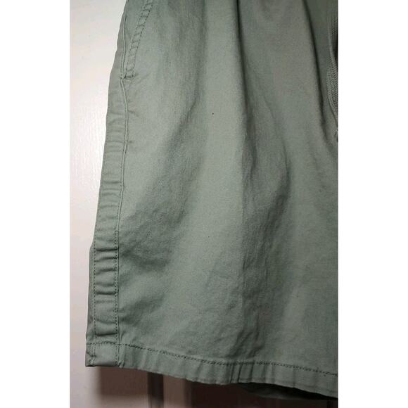 Men's Katin Elastic Waist Stretch Chino Canvas Light Green Shorts - Medium - Picture 2 of 7